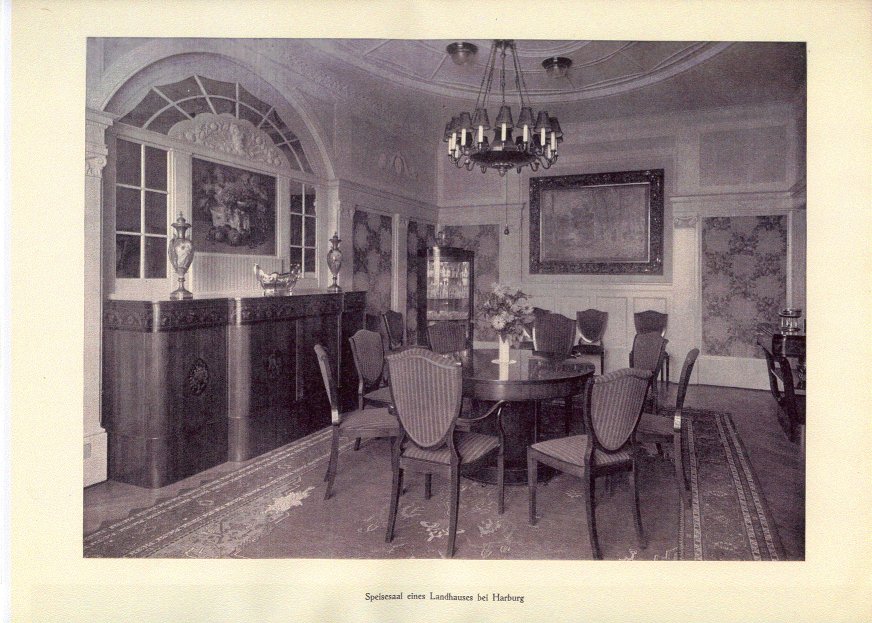 Speisesaal eines Landhauses bei Harburg